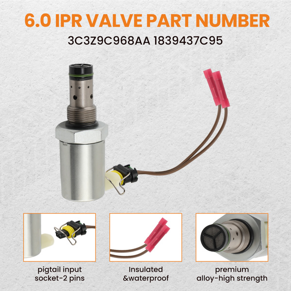 燃油压力调节器Fuel Pressure Regulator IPR & ICP Sensor for Ford 6.0L Powerstroke Diesel 03-10	-5