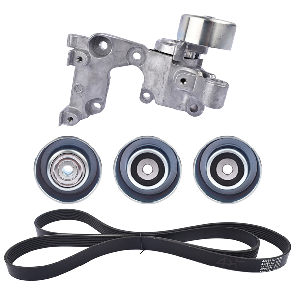 皮带涨紧器套装 Drive Belt Tensioner & Idler Pulley Kit for Toyota Tacoma 4Runner Tundra 1GRFE-6