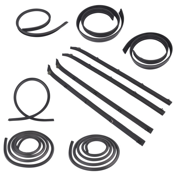 10x 门窗密封条密封套件 for Dodge Truck Ram charger Plymouth D150 D250 D350 1980-1993-1