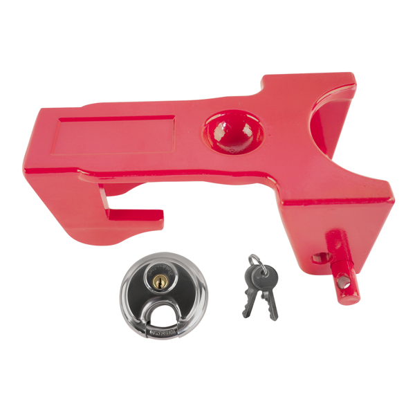 重型鹅颈挂车锁 Red Gooseneck Trailer Hitch Locks Model Coupler Trailer Lock TL50 for Heavy Trailers-8