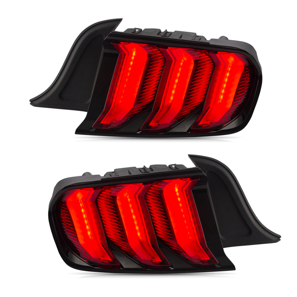 改装尾灯 Big Sale ！Pair New Tail Lights Rear Lamps LED 2015-2024 Ford Mustang with Turn Signal FR3Z13405G GR3Z13405C-2