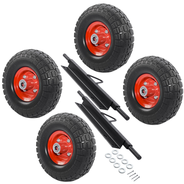 发电机车轮套件 Wheel Kit for Honda Generator EU3000is Solid Never Flat Tires All Terrain-7