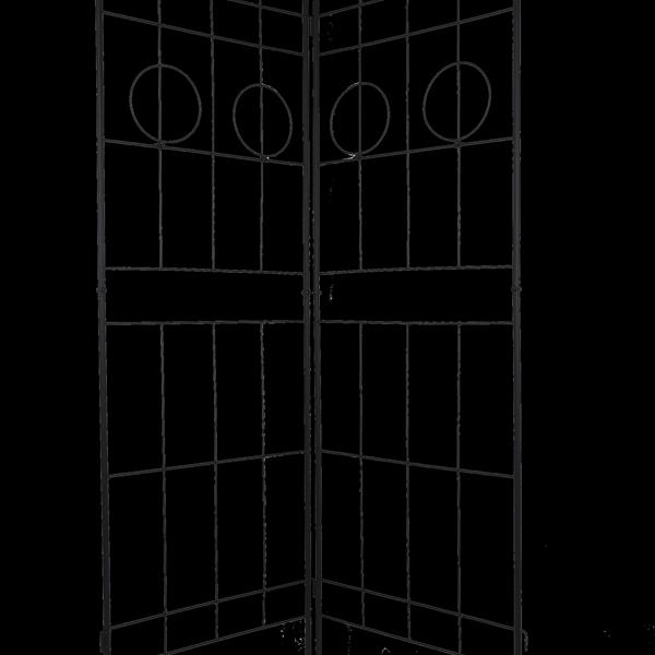 件装金属花园棚架 78.7 英寸 x 19.7 英寸 防锈棚架 适用于攀缘植物 户外花卉支架 黑色-11