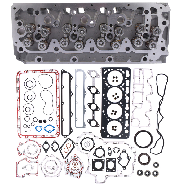 缸盖总成+发动机大修包 Complete Cylinder Head w/ 16 Valves + Full Gasket Set Fits Kubota V3300 Engine-5