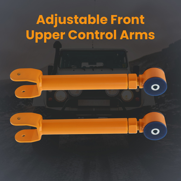 控制臂Front Upper Adjustable Control Arms Set 0-8'' Lift for 1997-06 Jeep Wrangler TJ 86552708-2