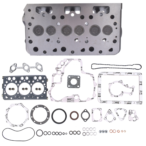 缸盖 Complete Cylinder Head Assy With Valves + Full Gasket for Kubota D782 Engine-5