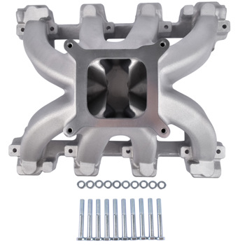  进气歧管 28097 Intake Manifold Single Plane Aluminum for GM Gen III/IV LS Engines with LS1/LS2/4.8/5.3/6.0L