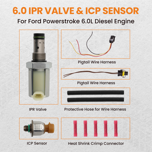 燃油压力调节器Fuel Pressure Regulator IPR & ICP Sensor for Ford 6.0L Powerstroke Diesel 03-10	-3