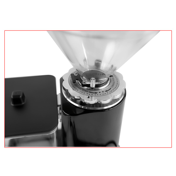 A3- 咖啡研磨机黑色 Black Electric Coffee Bean Grinder 35oz Flat Burr Coffee Grinder with 19 Grinding Settings-11