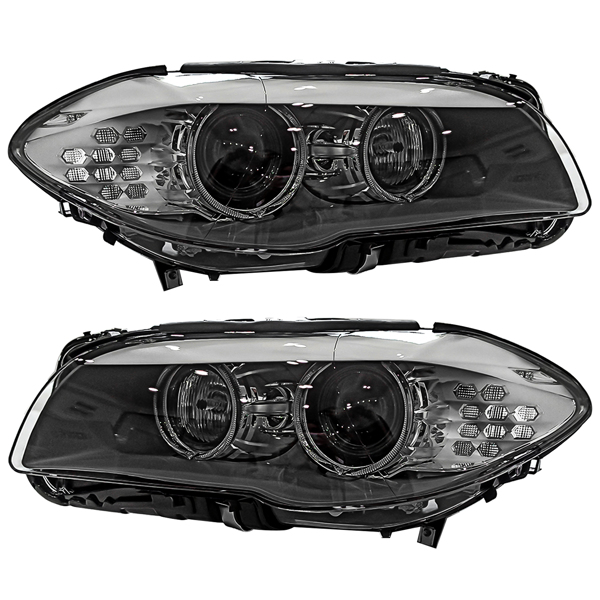 前大灯外壳 Pair Left + Right Xenon with AFS Headlight Adaptive for BMW F10 528i 535i M5 2009-2013 63117203243-5