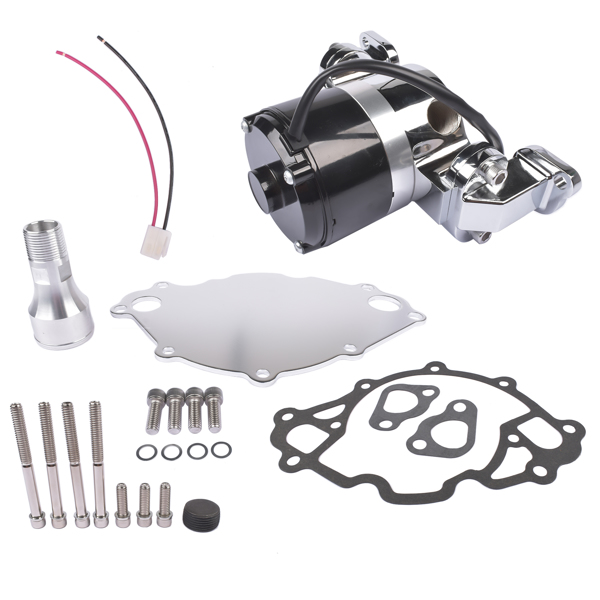 电子水泵 Electric Water Pump Kit Chrome for Small Block Ford 289 302 High Volume Flow-6