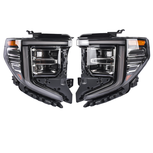 大灯 2Pcs LED Headlamp LH & RH for GMC Sierra 1500 Denali, Denali Ultimate, SLT 2022-2024 85604120, 85604119-2