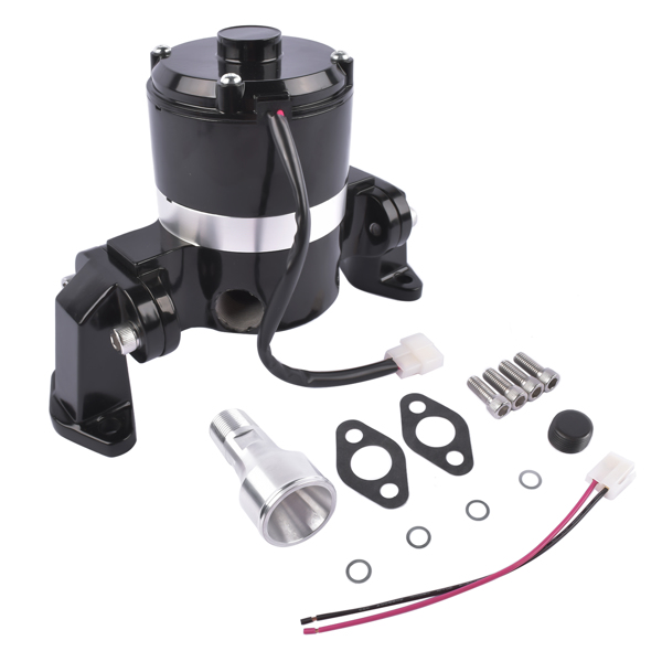 电子水泵 High Volume Flow Black Electric Water Pump Fits SBC Small Block Chevy 283 327 400 V8 8010BK-2