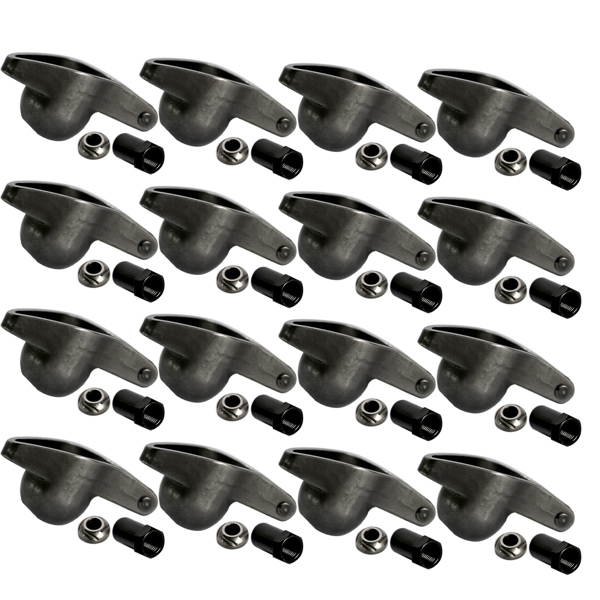 摇臂 Fits Chevy BBC 454 Engine Roller Tip Rocker Arm Set 1.7 Ratio 7/16'' Stud Steel-2