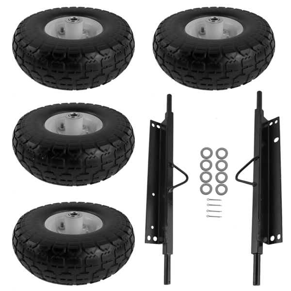 发电机车轮套件 Wheel Kit for Honda Generator EU3000is Solid Never Flat Tires All Terrain 06423-ZS9-020AH-2