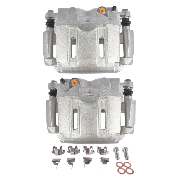 刹车卡钳 Pair Front Disc Brake Calipers Fit for 2005-2012 Ford F-250 F-350 Super Duty-2