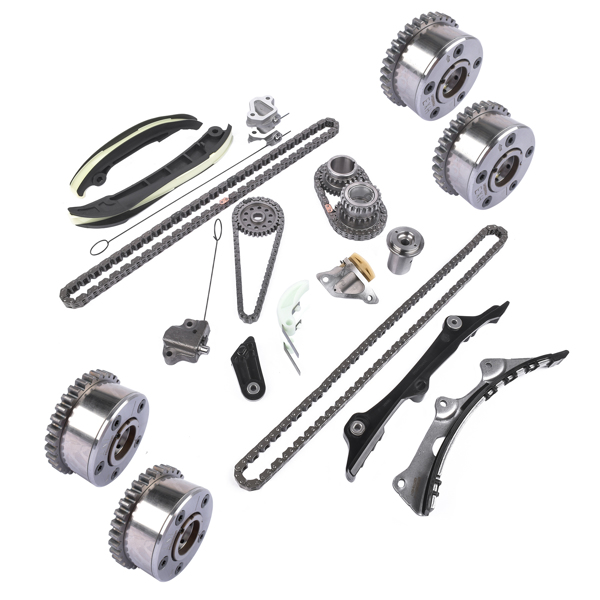 凸轮轴调节器套装 Timing Chain VVT Gear Kit Fits Chrysler Town & Country Dodge Jeep Ram 1500 3.6L 5184356AE 05184356AD 05184357AE-5