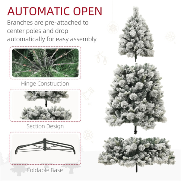 6.5 ft 圣诞树（周末不发货）（ Amazon Shipping）（WalMart禁售）-8