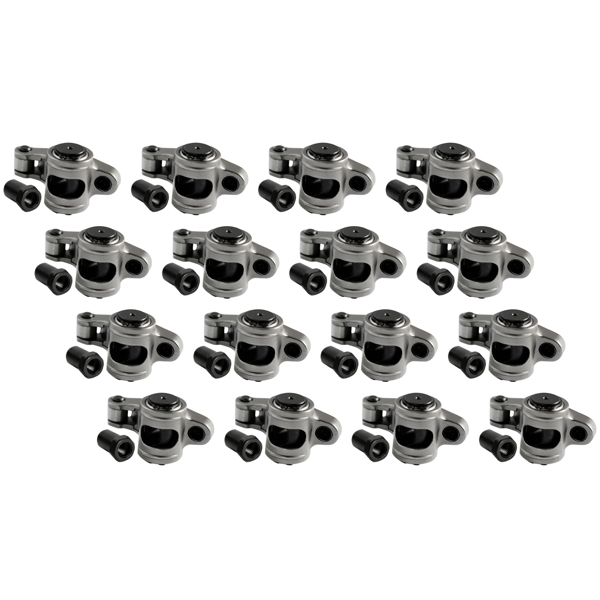 摇臂 Stainless Steel Full Roller Rocker Arms Kit for Chevrolet SBC 350 1.6 Ratio 7/16''+Nuts Self-Aligning-3