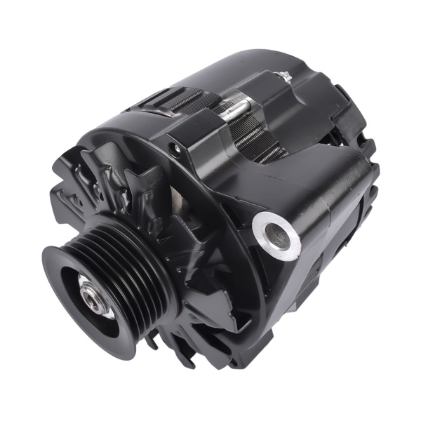  发电机 Black 160 AMP CS130 Alternator with Serpentine Pulley for GM Chevrolet SBC BBC ES1006BK-5