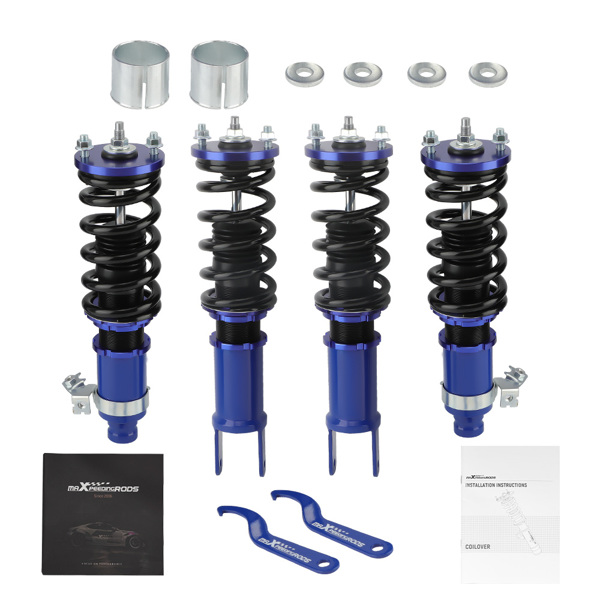 弹簧减震Suspension Coilover Kit For Honda Civic Crx / Del Sol 1992 - 1997 & Civic 1996 - 2000 EK2 EK4 EK9-2