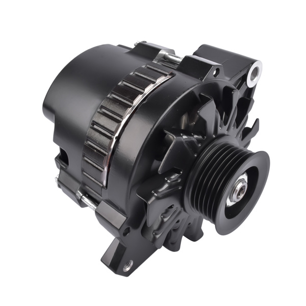  发电机 Black 160 AMP CS130 Alternator with Serpentine Pulley for GM Chevrolet SBC BBC ES1006BK-2