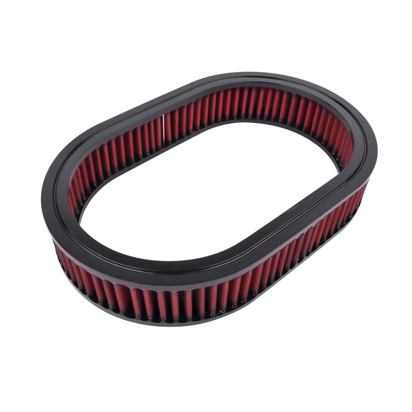 空气滤清器 12" Oval Super Flow Thru Air Cleaner Washable for SBC Chevy Ford 5-1/8 Carb Neck 4 Barrel-7