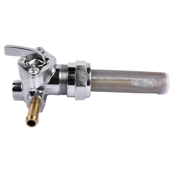 燃油阀 22mm Filtered Petcock Elbow Fuel Shut Off Valve Right Spigot For Harley Sportster Dyna Super Glide FXD 62167-81, 62163-75-3