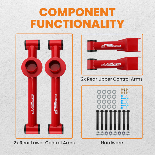 控制臂 Rear Upper Lower Tubular Control Arms Kit For 79-04 Ford Mustang Mercury Cobras C33713374-6