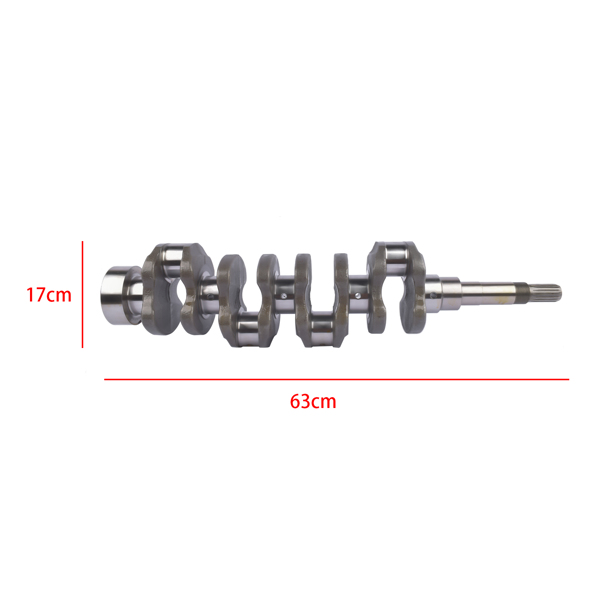 曲轴 Spacing 52mm Engine Crankshaft 1664123020 For KUBOTA V1903 V2003 V2203 Engine 1664123020 1711623018-4