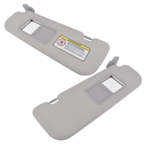 遮阳板套装 Set of 2 Sun Visor Left and Right Side Gray for Hyundai Veloster 1.6L l4 2012-2015-5