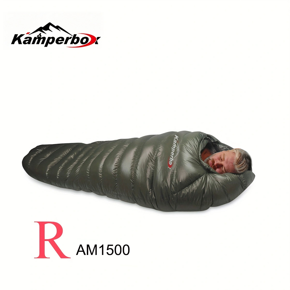 Winter Waterproof Down Sleeping Bag for Camping Hiking Travel Outdoor Use - Picture 9 of 10