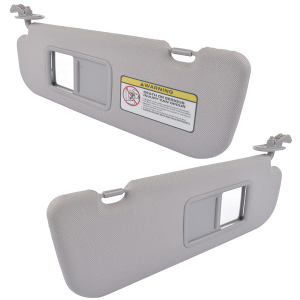 遮阳板套装 Set of 2 Sun Visor Left and Right Side Gray for Hyundai Veloster 1.6L l4 2012-2015-6