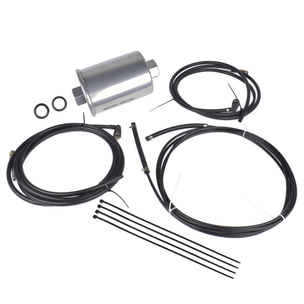 燃油管线套件 Supply Return & Vapor Nylon Fuel Lines Kit Tank To Mid for Chevy GMC C/K Classic 2500 3500 1998-2000 NFR0011 FL-GM22C-V-6