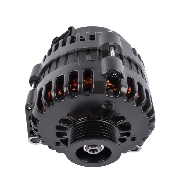 发电机 AD244 Style 220A Alternator Serpentine Black for GM LS Based Trucks Vans & SUV Applications 1999-2006 ES1024BK-2