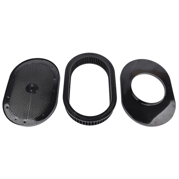 空气滤清器 Super Flow Air Cleaner 12'' Washable Element Black for 5-1/8 Neck Single Carb 4 Barrel-6