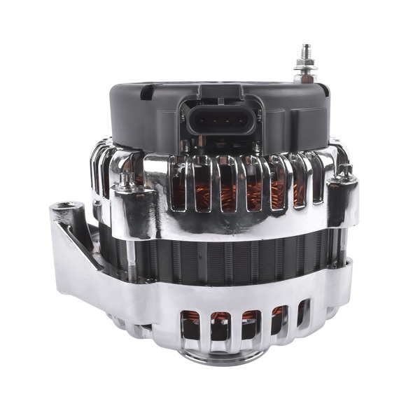 发电机 LS Truck 220A AD244 Chrome Alternator 4 Pin Connector for Chevy Silverado GMC Sierra 4.8 5.3 6.0 1999-2006-8