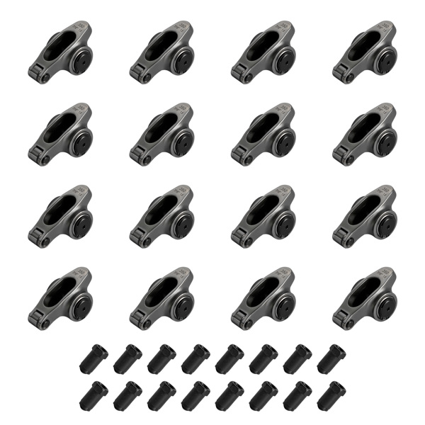 摇臂 1.6 Ratio 7/16" Full Roller Rocker Arms Kit for Chevy SBC 350 No Self-Aligning Stainless Steel Standard-2
