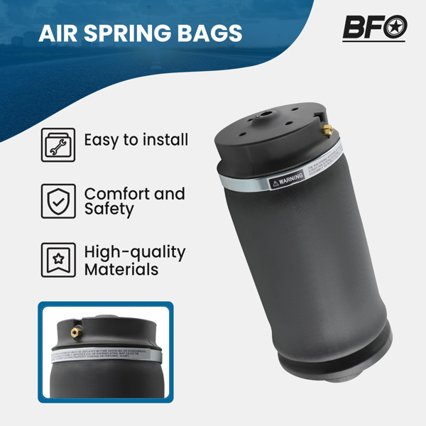 2x Rear Air Ride Spring Bag For Mercedes W164 X164 GL350 GL450 ML63 1643200625	C33619309-4
