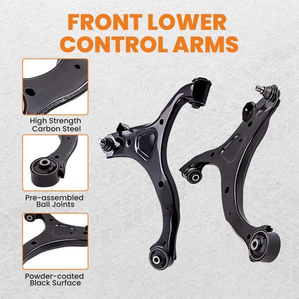 控制臂 8 Pcs Left Right Front Lower Control Arms for Kia Sorento 2011-2013 for K621686-6