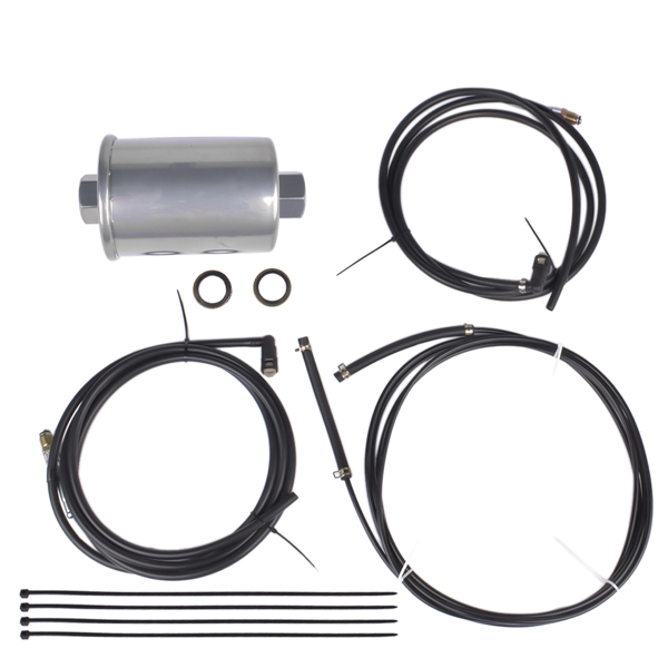 燃油管线套件 Supply Return & Vapor Nylon Fuel Lines Kit Tank To Mid for Chevy GMC C/K Classic 2500 3500 1998-2000 NFR0011 FL-GM22C-V-2