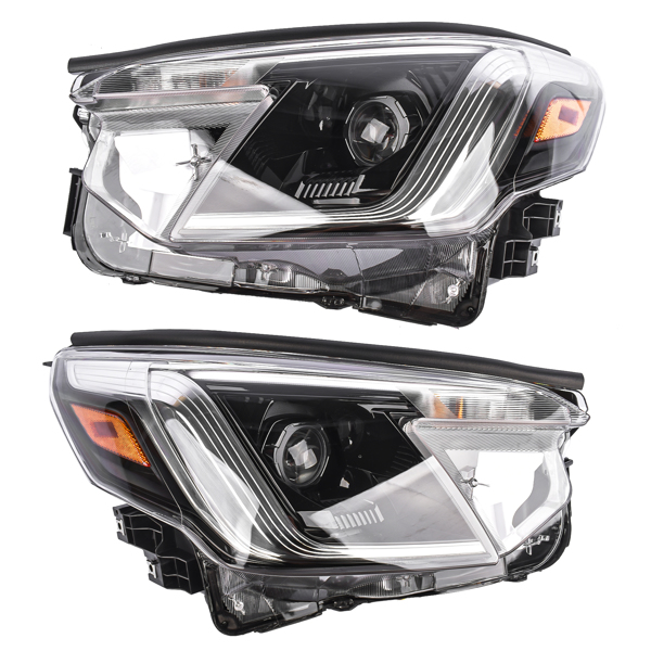 大灯总成 2PCS Headlight Headlamp Assembly LED W/O AFS Front Left Right 84001SJ370 84001SJ360 for 2022-2024 Subaru Forester NEW-10