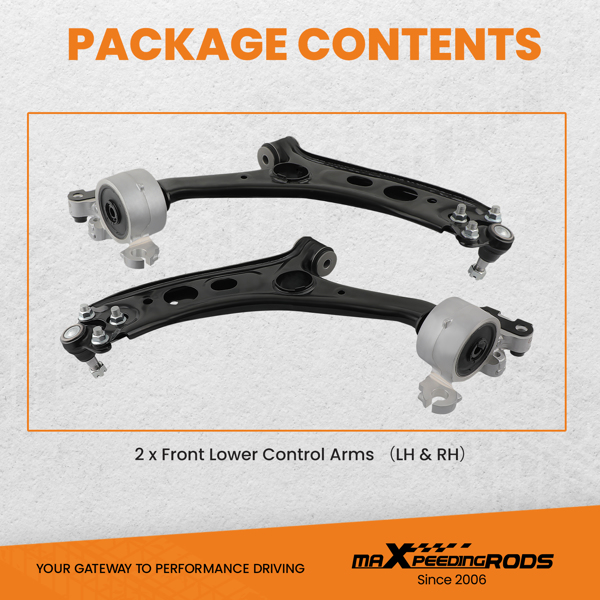 控制臂 2pcs Front Lower Control Arm Assembly Left & Right for Honda CRV CR-V 2017-2021-3