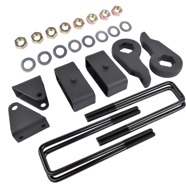 升降套件 3" Front 2" Rear Leveling Lift Kit for Chevrolet Silverado GMC Sierra 2500HD 3500HD 2001-2010 8 Lug Models Only-3