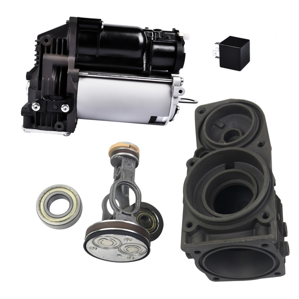 打气泵+打气泵修理包 Air Suspension Compressor Pump w/ Cylinder Piston Rod For Mercedes M GL W164 X164 GL320 GL350 GL450 GL550 ML320 ML350 ML500 ML550 ML63 AMG 1643200304 1643201204-8