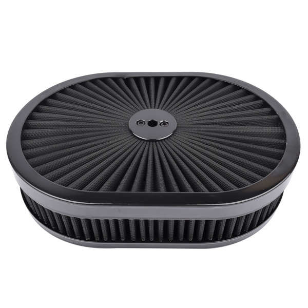 空气滤清器 Super Flow Air Cleaner 12'' Washable Element Black for 5-1/8 Neck Single Carb 4 Barrel-1