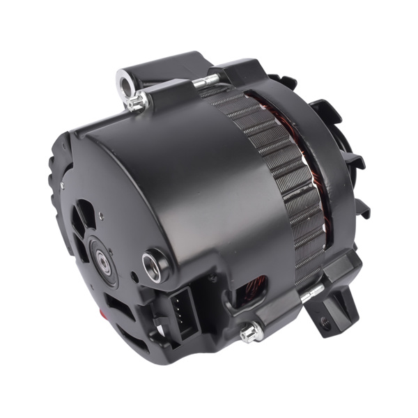  发电机 Black 160 AMP CS130 Alternator with Serpentine Pulley for GM Chevrolet SBC BBC ES1006BK-4