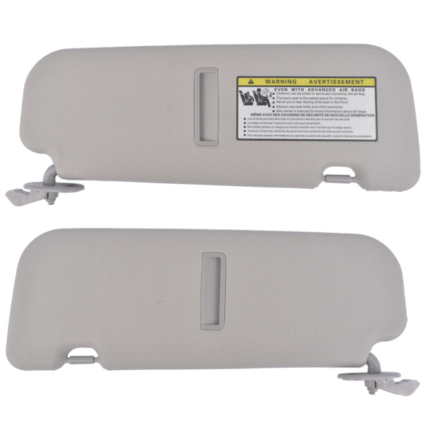 遮阳板套装 Set of 2 Sun Visor Left and Right Side Gray for Hyundai Veloster 1.6L l4 2012-2015-2