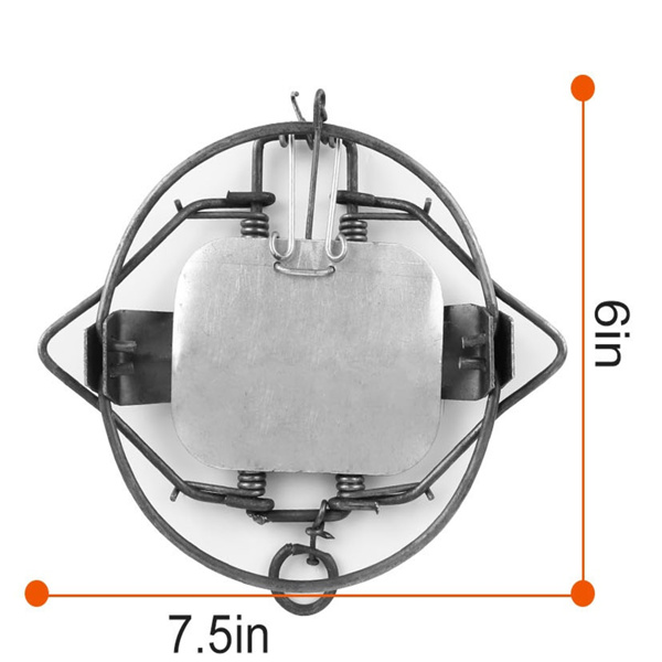 2Pcs 动物弹簧陷阱 坚固的铁制动物捕捉器 -9