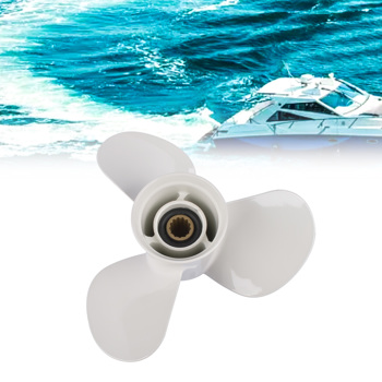 螺旋桨 11 3/8 X 12-G Marine Boat Motor Aluminium Propeller 2-Stroke 3 Blades for Yamaha 40HP 50HP F30B Outboard 13 Splines